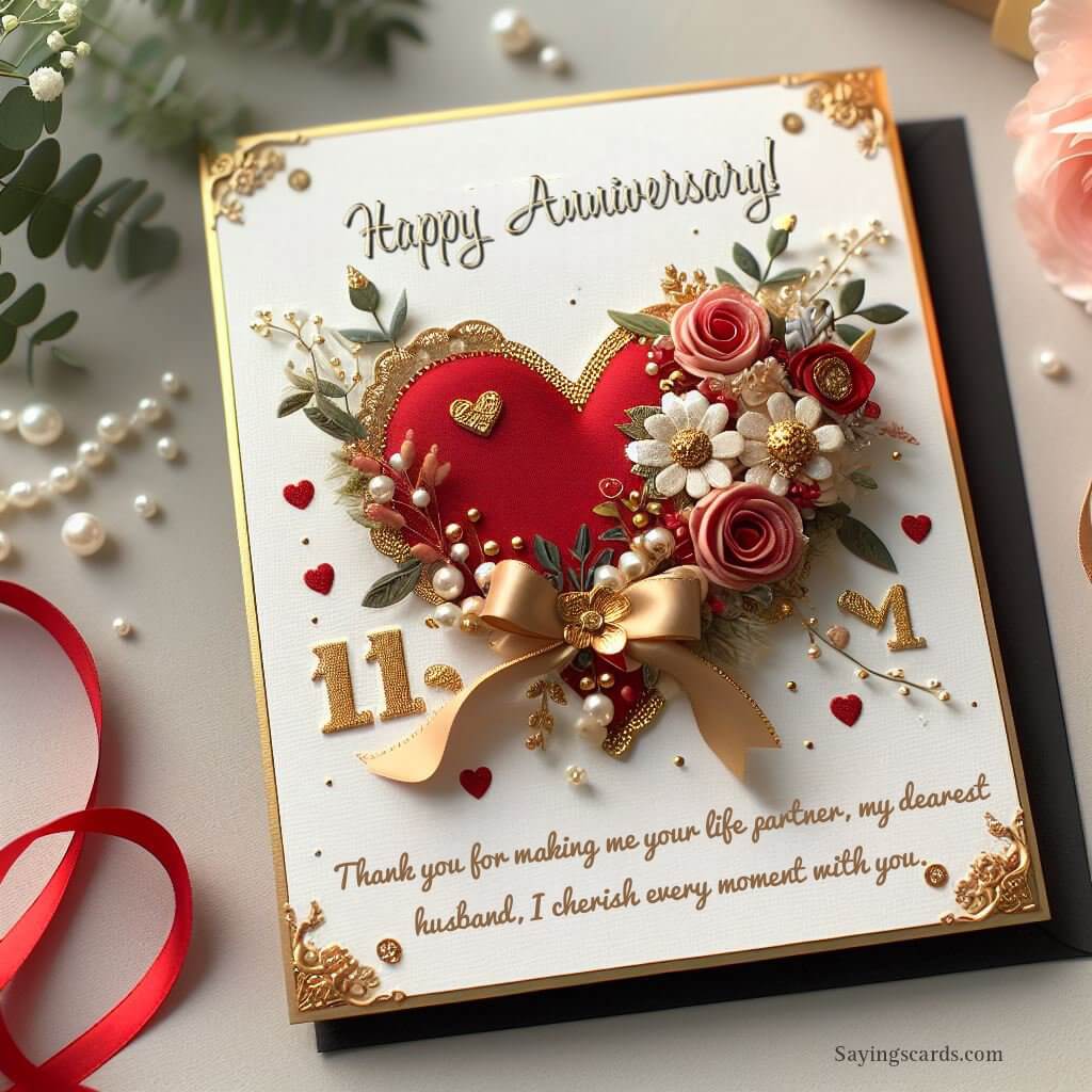 Marriage Anniversary Saying Cards For Hubby