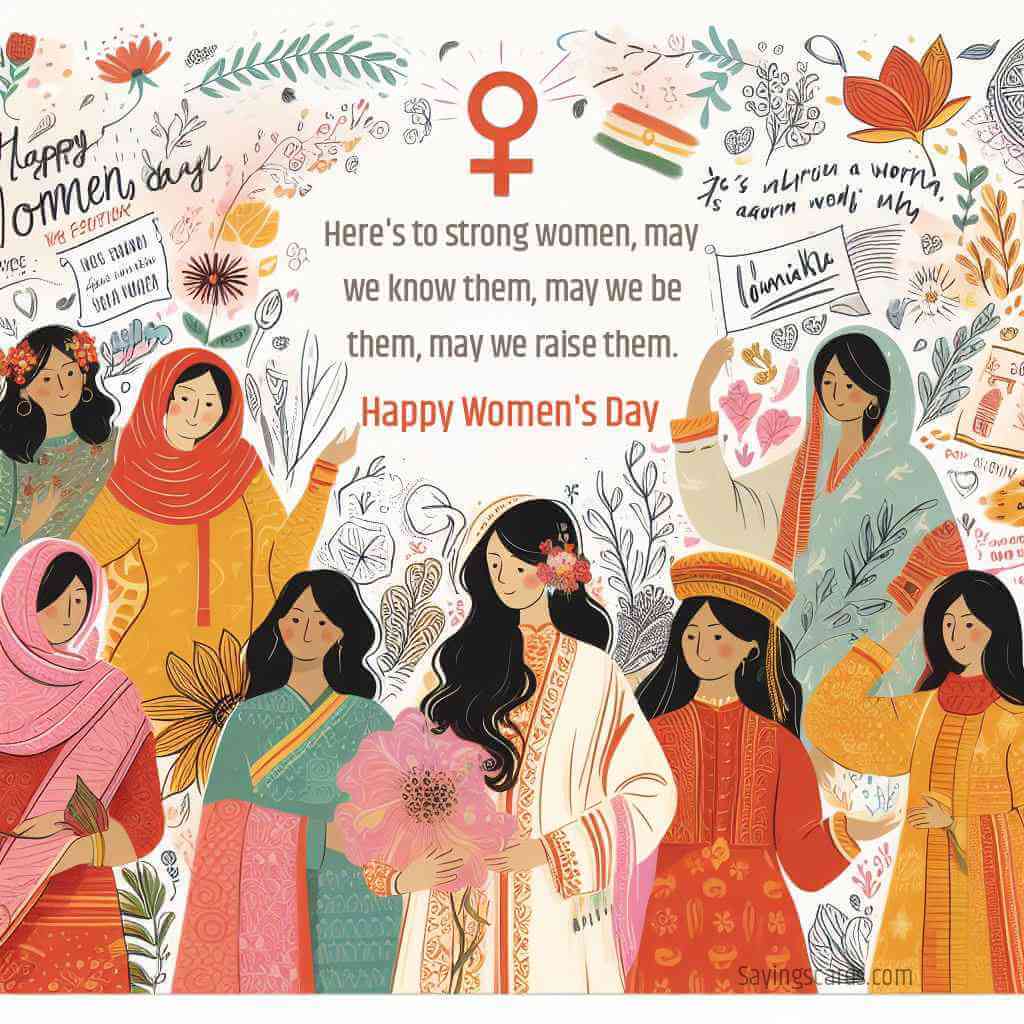 Happy International Women's Day 2024 Sayings Cards