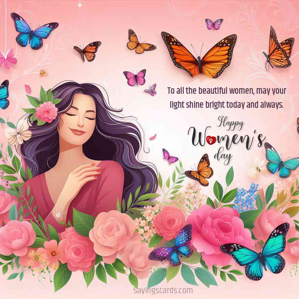 Happy Women's Day 2024 Sayings Cards