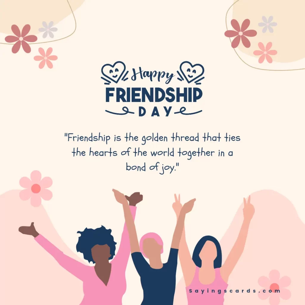 Friendship Day Sayings Cards Quotes