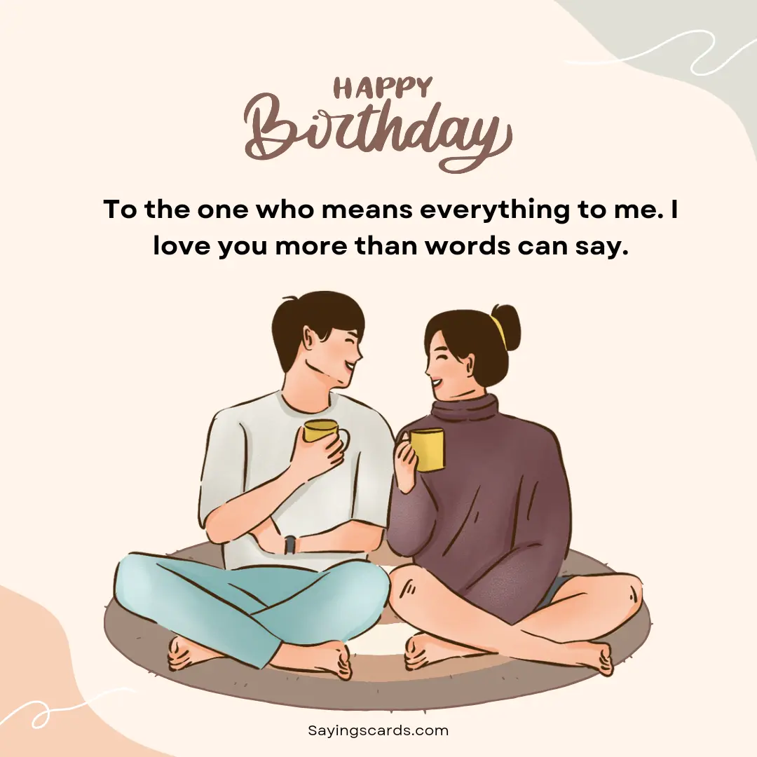 Romantic Birthday Sayings Cards For My Love