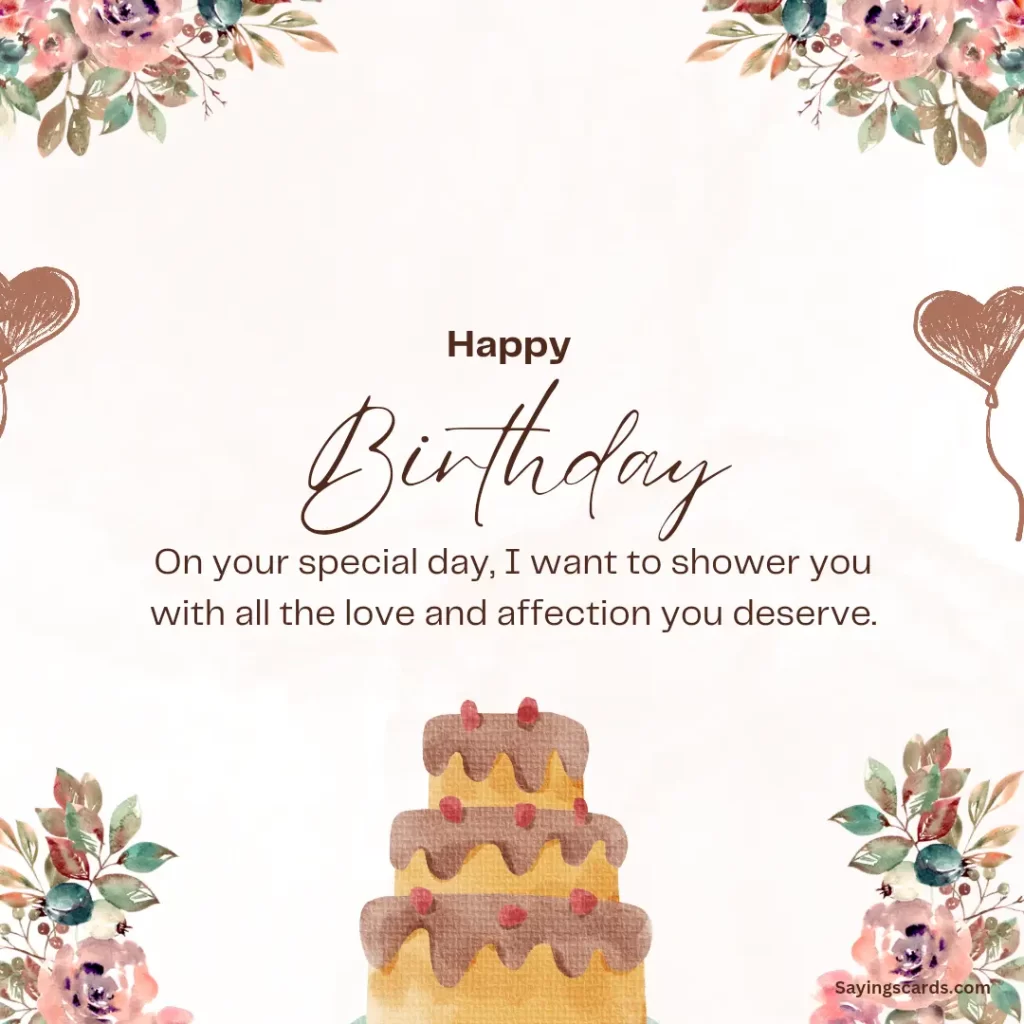 Romantic Birthday Sayings Cards For Sweetheart